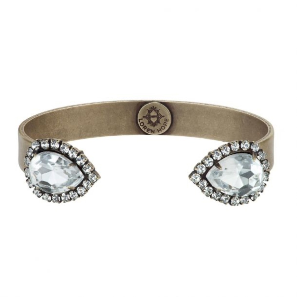 Loren Hope Small Sarra Cuff in Crystal